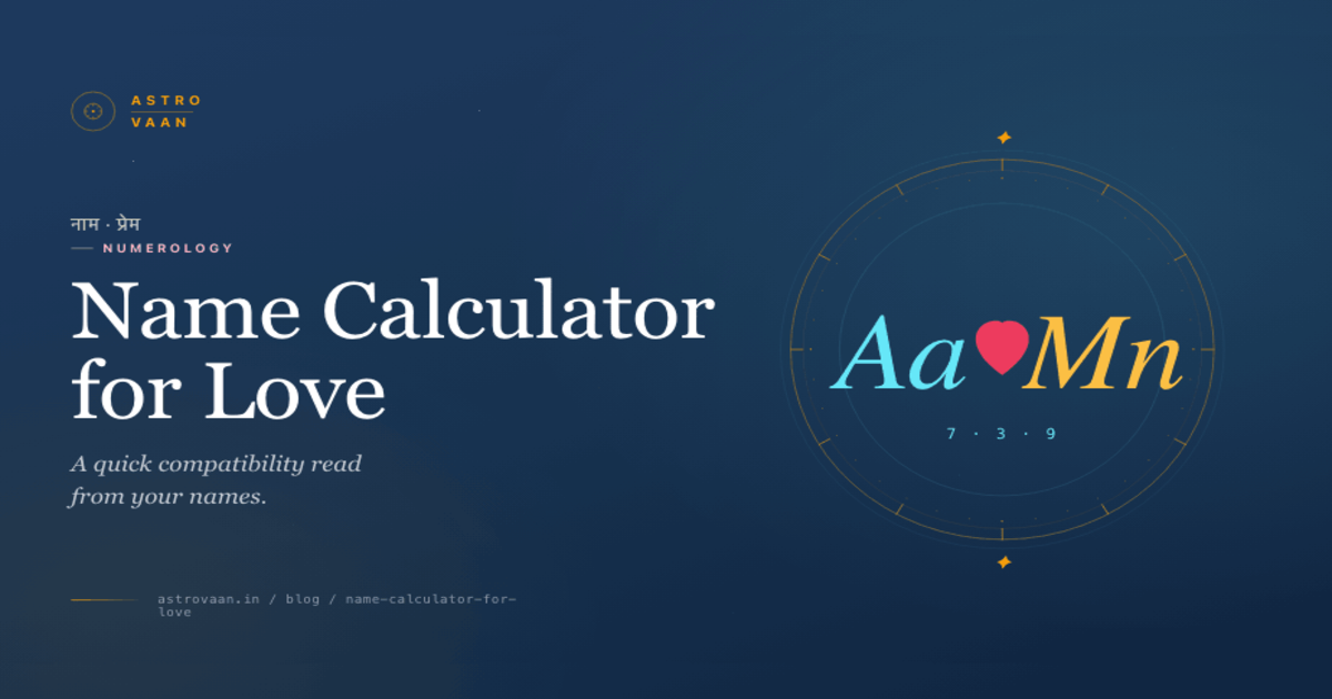 Name Calculator for Love | Vedic Shruti