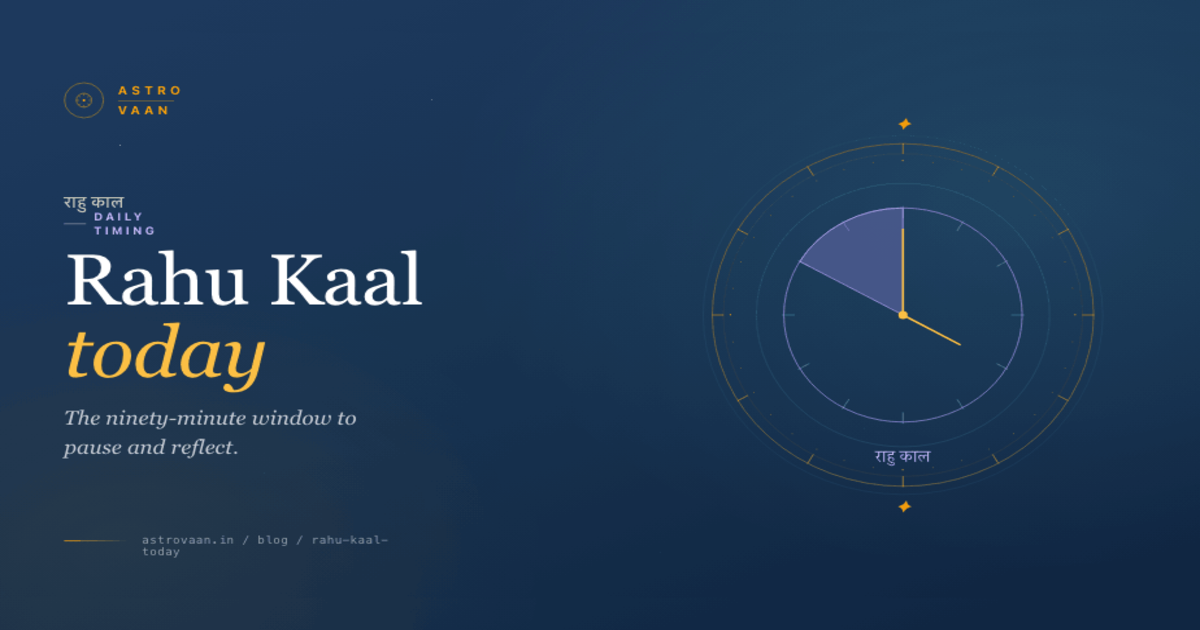 Rahu Kaal Today | Vedic Shruti