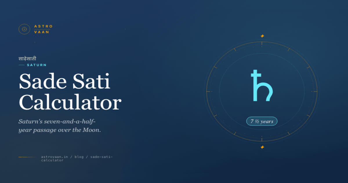 Sade Sati Calculator | Vedic Shruti