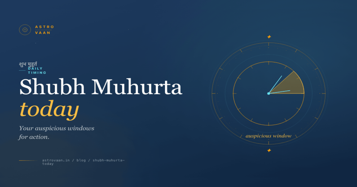 Shubh Muhurat Today | Vedic Shruti